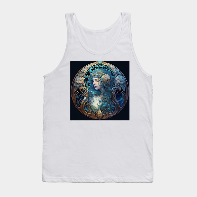 The Mermaid Princess Tank Top by ArtNouveauChic